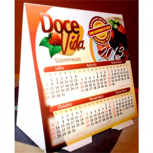 500 Mini Calendário de Mesa - 98x268mm